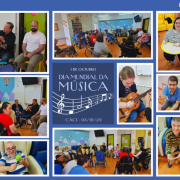 Atividades musicais do Dia Mundial da Música no CACI com utentes e professores