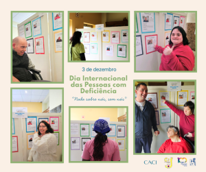 Dia Internacional das Pessoas com Deficiência no CACI (3.dez.2025) -Sessão fotográfica da exposição - a alegria quando se reconheceram foi contagiante